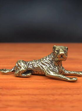 纯铜老虎金钱生肖古玩钥匙扣小众