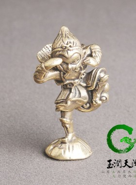 玉润天泽孙悟空客厅复古纯铜摆件