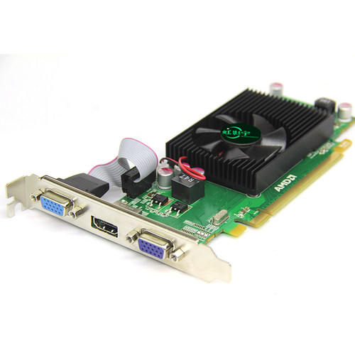 多屏炒股显卡HD63502GDDR3PCIE双VGA 多屏高清扩展复制小机箱半高 - 图3