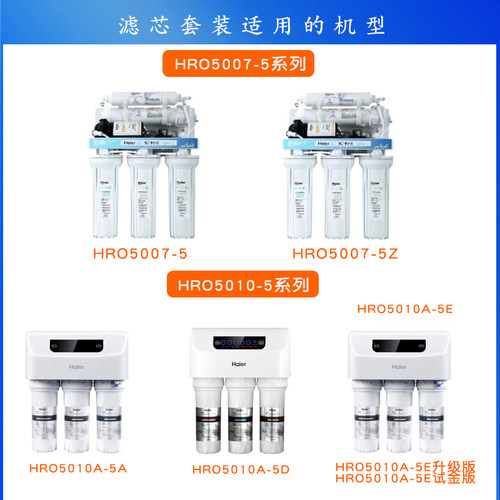 海尔净水器滤芯HRO5010/5011/5012/5015/5016/5007系列纯水机滤芯 - 图0
