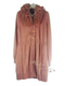 Rose Legend ລະດູຫນາວ fox fur collar ມາດຕະຖານ cardigan cashmere