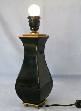 巴卡拉Baccarat黑色水晶台灯法式