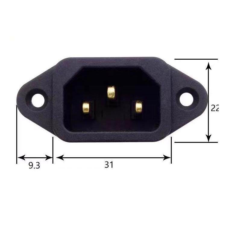 加厚针30A大电流品字插座公座AC电源插座 高压锅电动车充电母插座,淘宝优惠券,粉丝福利购,淘宝优惠卷