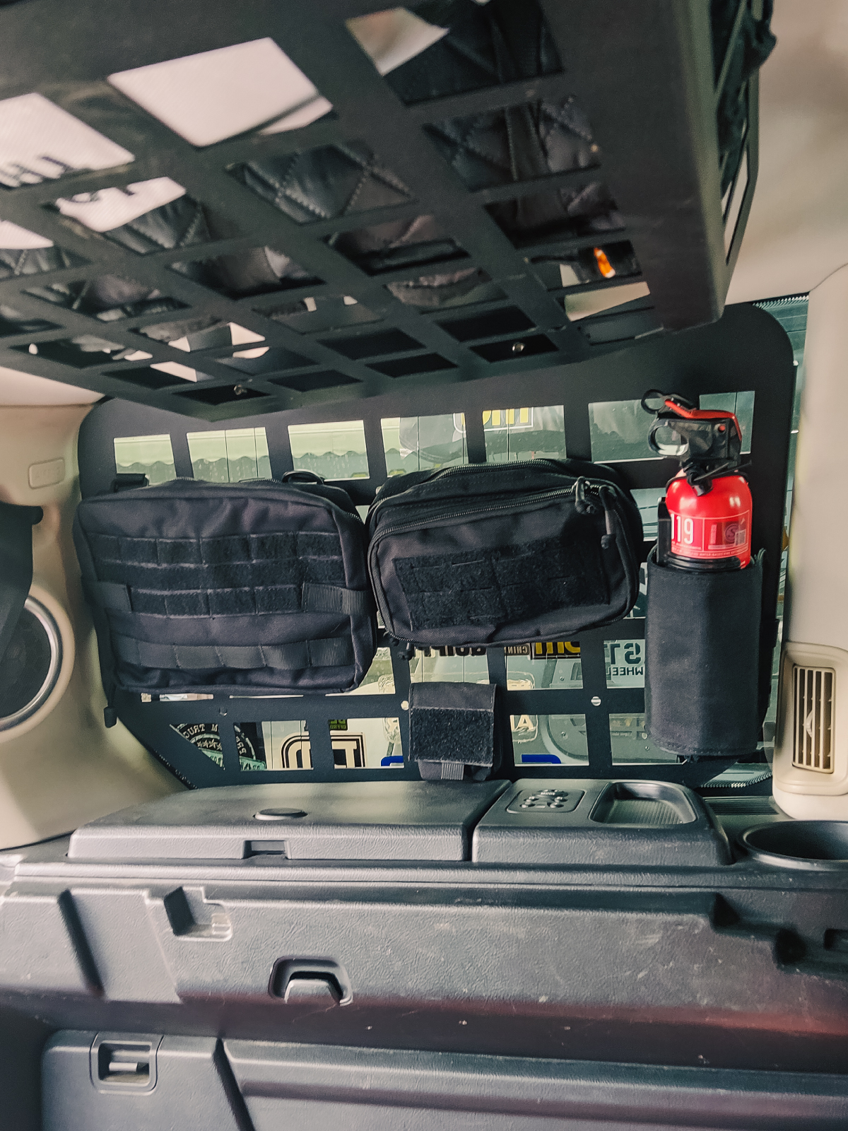 坦克300BJ40捷途越野车通用后备箱储物架拓展板战术挂板molle副包 - 图3