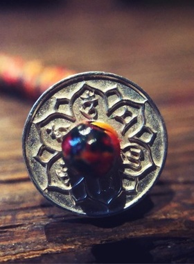 纯银纯银六字真言手绳九乘金刚结