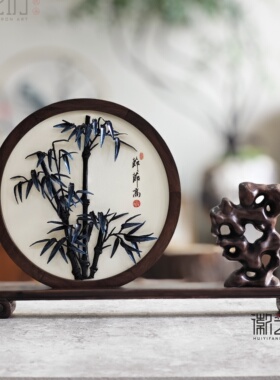 徽艺坊中国风非遗铁画摆件