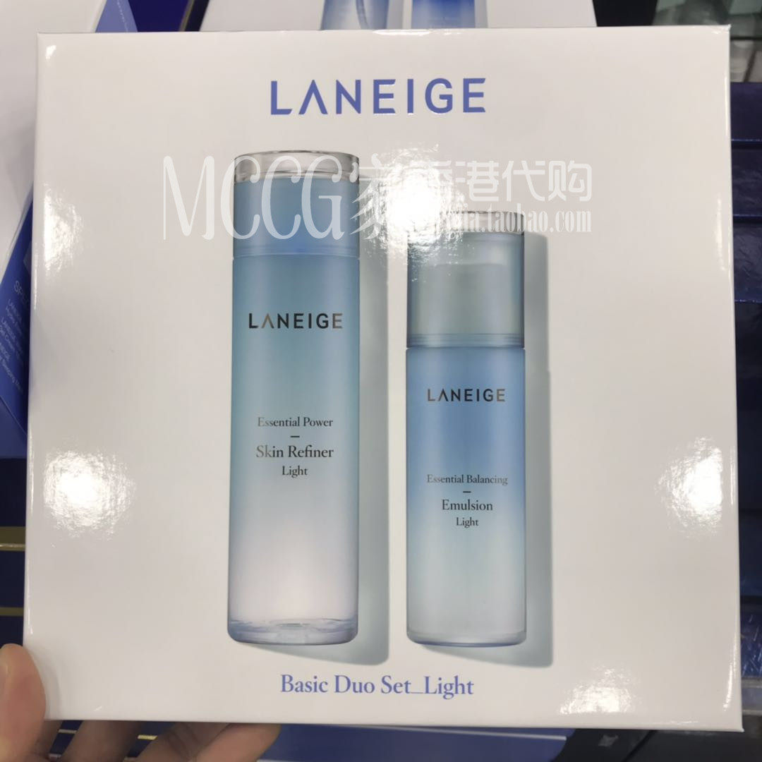 韩国正品兰芝水库凝肌清爽型凝雪盒 mccg家香港代购面部护理套装