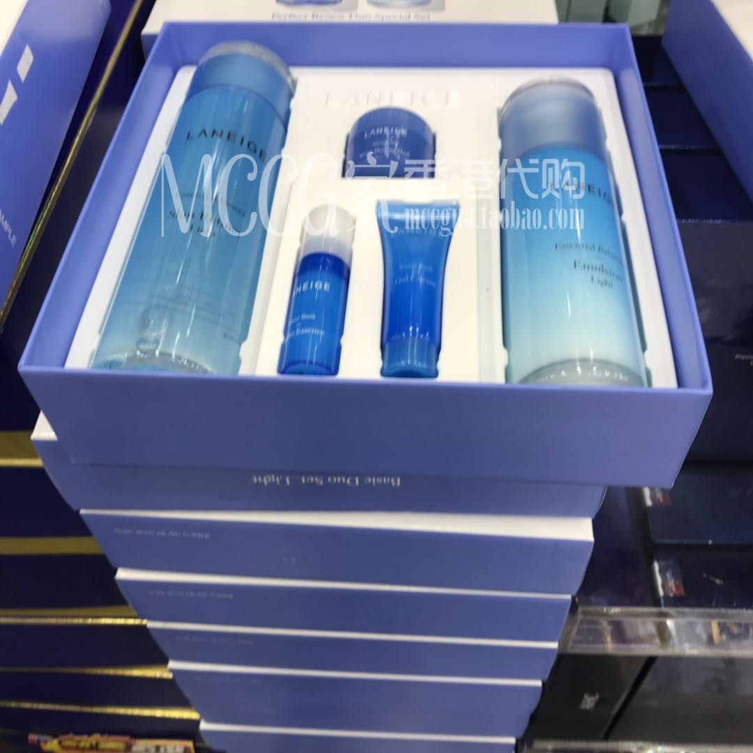 韩国正品兰芝水库凝肌清爽型凝雪盒 mccg家香港代购面部护理套装