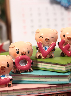 可爱风萌迷你love情人节礼物摆件