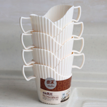 8 cups Tootto thickened disposable paper cups Tooletto cups Anti-scalding hand heat insulation cups Cups Cups plastic cups Tea Tootto