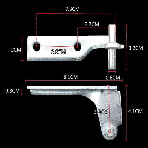 适用美的冰箱配件中铰链合页BCD-168FMB1/170CM/170GM/158FM/171M - 图0