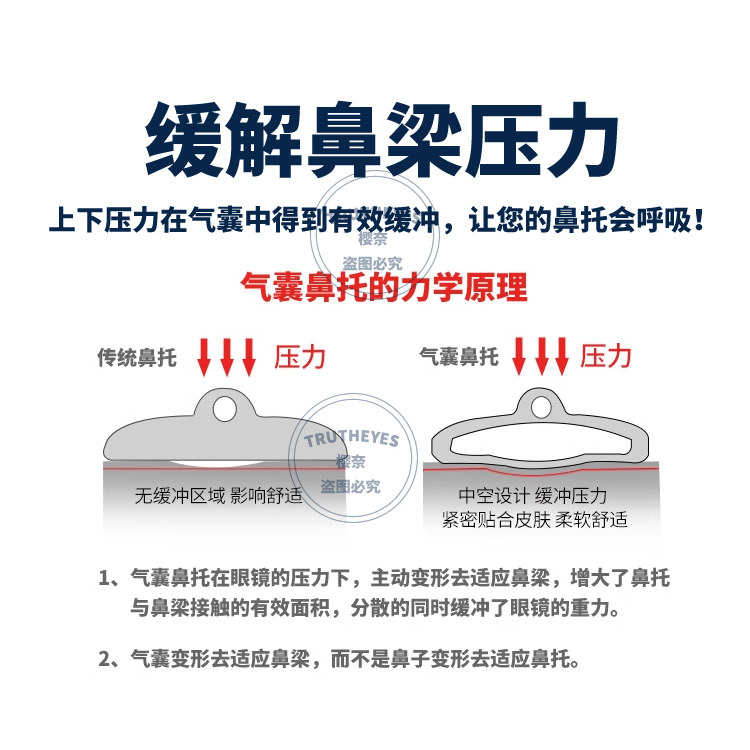 日本进口空气囊软硅胶眼镜鼻托 增高防滑眼镜鼻垫 加厚防压痕抗压,淘宝优惠券,粉丝福利购,淘宝优惠卷