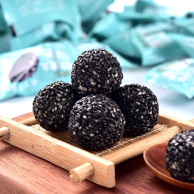 思宏黑芝麻丸500g蜂蜜手工熟黑芝麻球小包装开袋即食孕妇休闲零食,淘宝优惠券,粉丝福利购,淘宝优惠卷