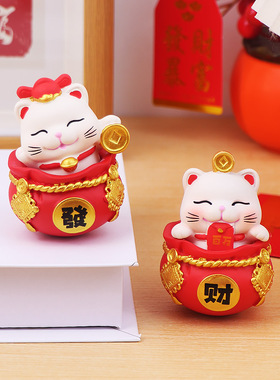 创意卡通招财猫小摆件