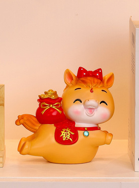 国潮小飞马存钱罐摆件