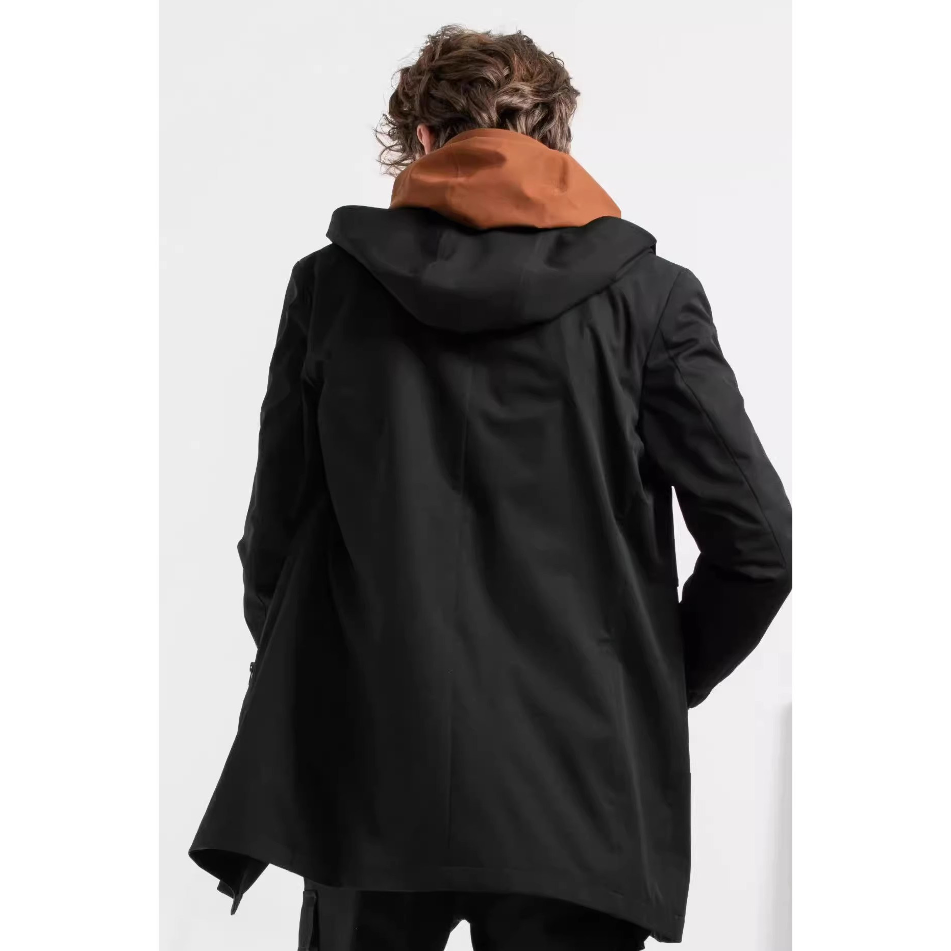 19QFY1061Y Men's Autumn Fashion Popular Comfortable Removable Hat Slim-Fit Zipper Versatile Windbreaker Jacket
