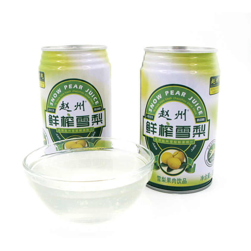 赵州鲜榨雪梨汁果汁果肉饮料310ml×10罐装冰糖雪梨整箱礼盒包邮 - 图2