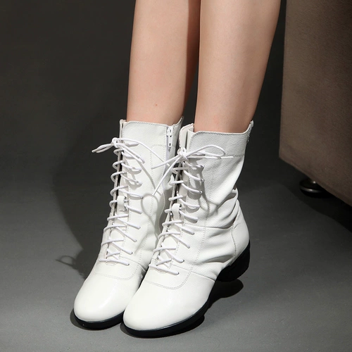 Танцующие демисезонные сапоги, флисовые ботинки, из натуральной кожи, коллекция 2023