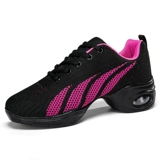 Туфли для матери, демисезонная танцующая красная обувь, для среднего возраста, мягкая подошва