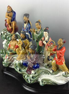 客厅酒柜人物摆件八仙过海