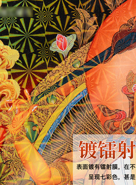 相框油画地藏王多款可选绿度母