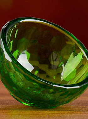 七彩水晶碗家用水杯水晶摆件