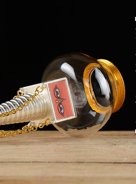 玻璃西藏装饰摆件噶当塔