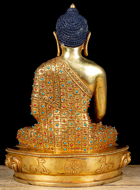 8寸铜鎏金尼泊尔居家摆件