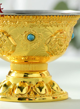 水杯水碗铜鎏金不锈钢内胆