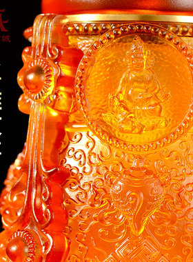 五姓财神摆件琉璃摩尼宝瓶
