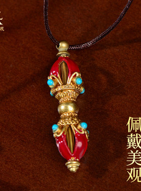彩绘五股金刚杵吊坠饰品