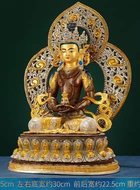 铜制摆件中式鎏金鎏银