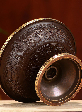 铜仿古风水杯酒杯套装家用摆件