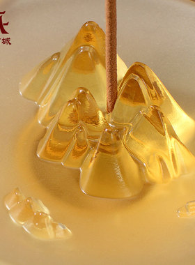 琉璃线香香插香托摆件