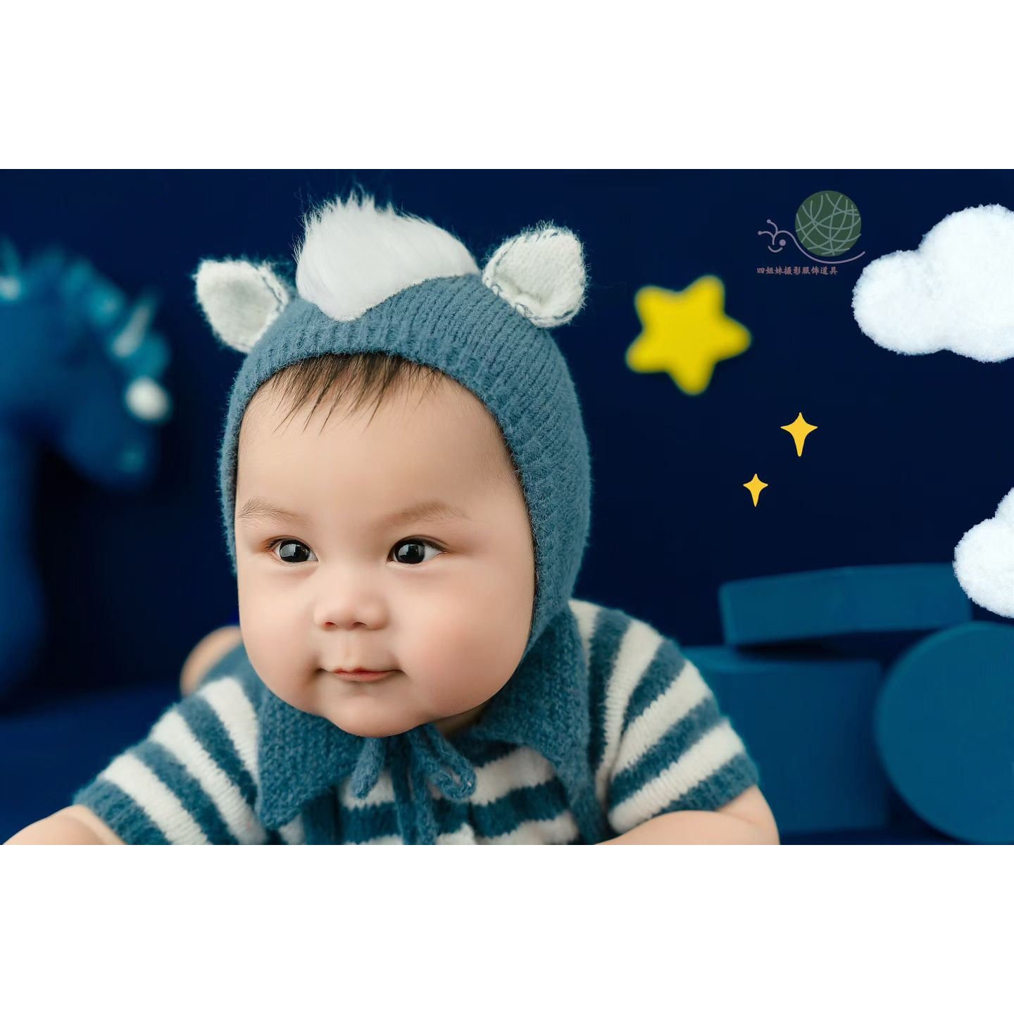 马宝宝百天百岁照帽子衣服玩偶影楼婴儿拍照服饰道具摄影主题服装,淘宝优惠券,粉丝福利购,淘宝优惠卷