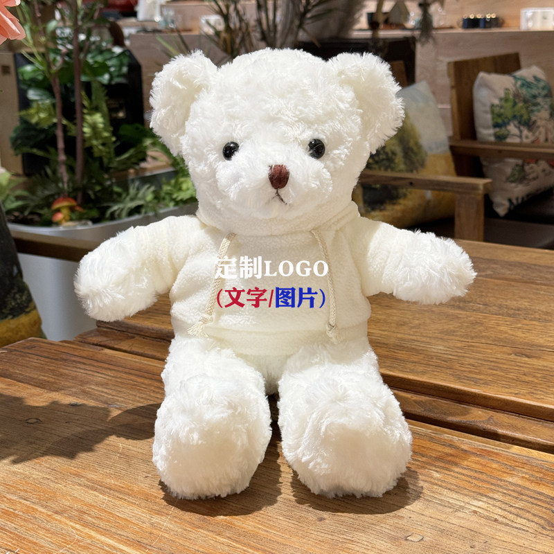 定制毕业小熊公仔泰迪小熊毛绒玩具玩偶公司LOGO活动娃娃学校礼品,淘宝优惠券,粉丝福利购,淘宝优惠卷