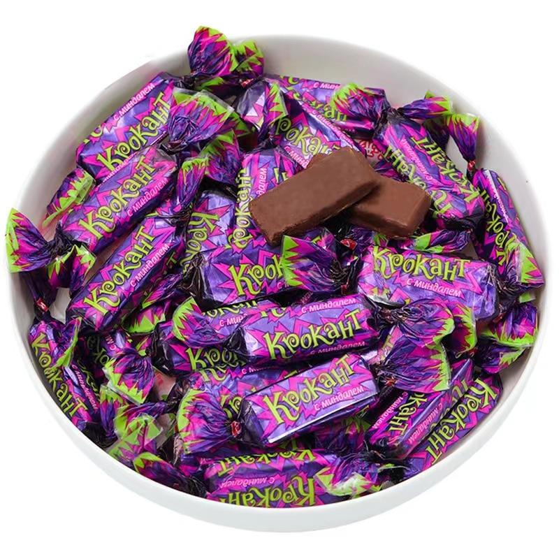 原装进口俄罗斯KDV紫皮糖纯俄版巧克力夹心糖果网红零食年货喜糖 - 图2