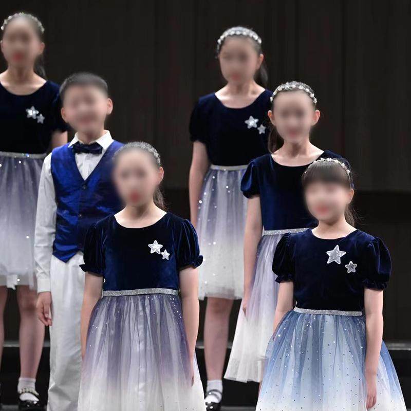 六一儿童合唱服装演出服男女童礼服中小学生表演朗诵纱裙民族舞台,淘宝优惠券,粉丝福利购,淘宝优惠卷