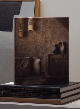 日本美学侘寂风装饰书摆件样板间家居书架装饰办公室真书艺术摆件