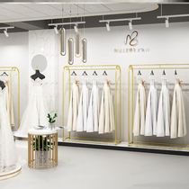 Iron Art Wedding Dress Shelf Floor Style Display Shelf Qipao Display Rack Upscale Studio Gown Shop Hung Hanger