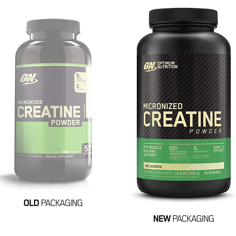 美国ON奥普帝蒙一水纯肌酸粉健身爆发力量举体考Optimum Creatine-图0