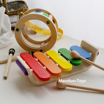 Kindergarten Percussion for children Puzzle Baby Music Wooden Toys Men And Women Musical Enlightenment Musical Instruments Violin MD
