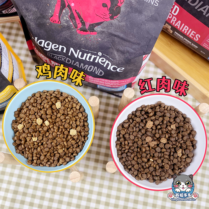 加拿大哈根纽翠斯猫粮无谷红肉鸡肉含冻干成幼猫通用全猫粮11磅-图1