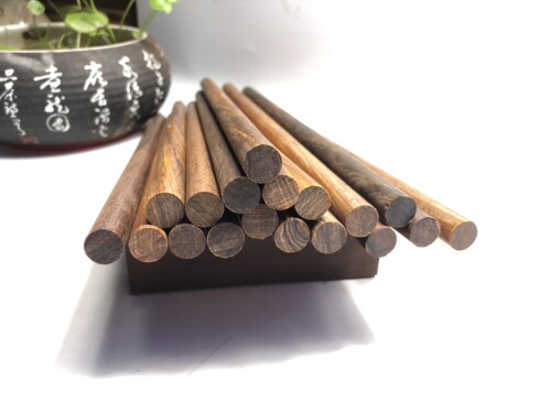 红酸枝木微凹黄檀珠子料木雕刻柄料圆棒DIY木棒毛笔杆 中美洲酸枝 - 图3