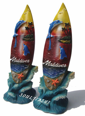 马尔代夫树脂海景摆件单个纪念品