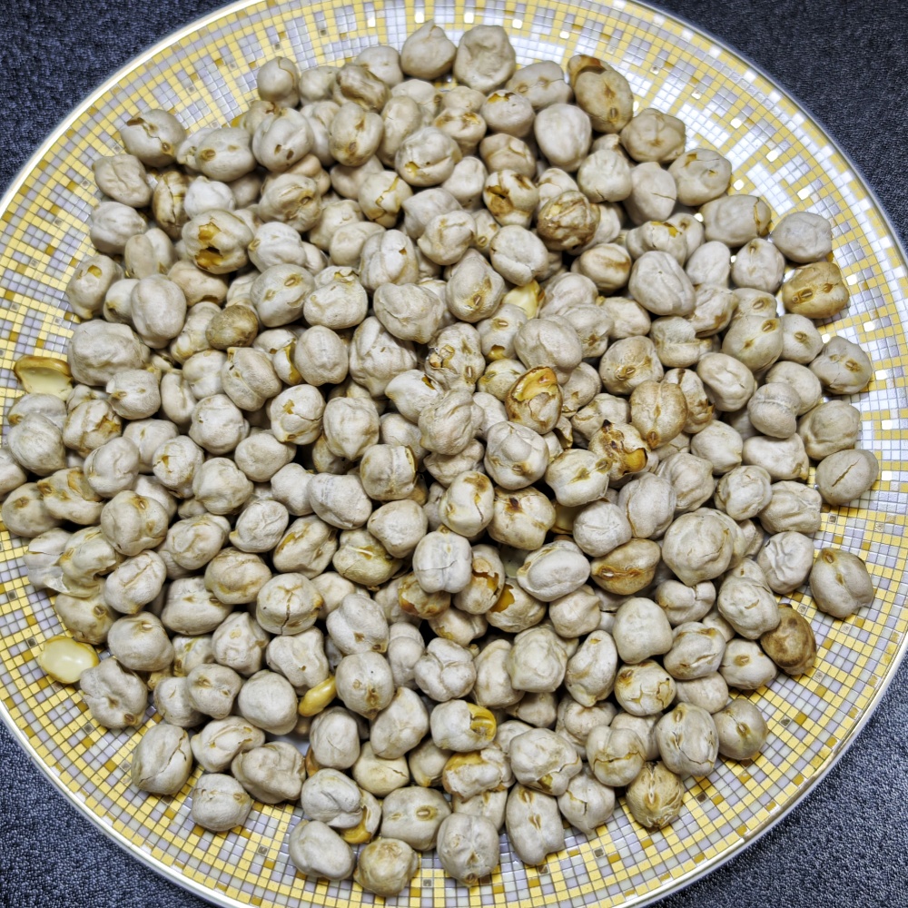 新疆特产香酥鹰嘴豆饱满新豆炒熟500g酥脆杂粮高蛋白健身豆浆 - 图1