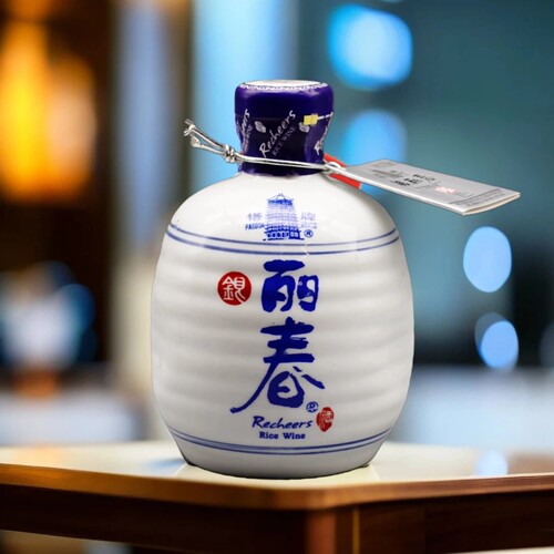绍兴塔牌老酒8年陈银丽春350mlX2瓶价半干型微甜糯米黄酒宴请送礼 - 图2