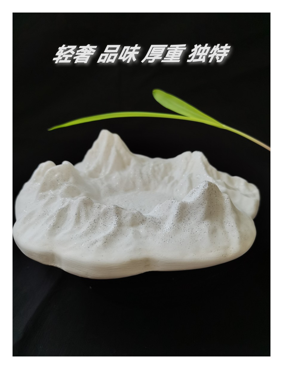 火山造型无火香薰扩香烟灰缸摆件饰品居家办公个性独特 - 图3