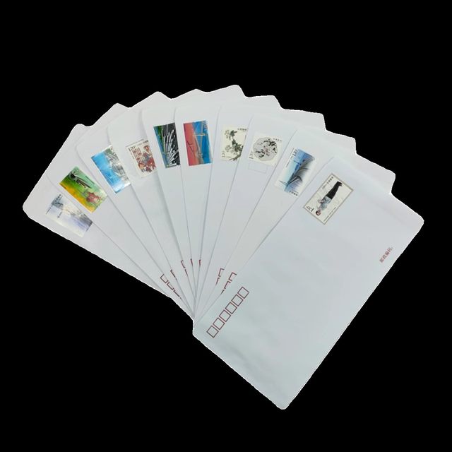 120-point postage sticker 1.2 yuan stamp with envelope can be mailed to students DIY letters for retro 10 packs of white letter paper