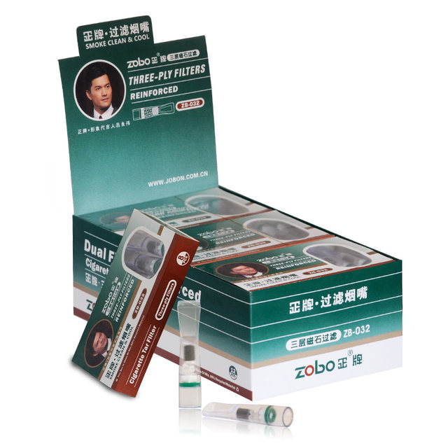 Zobo genuine disposable cigarette holder triple magnet filter